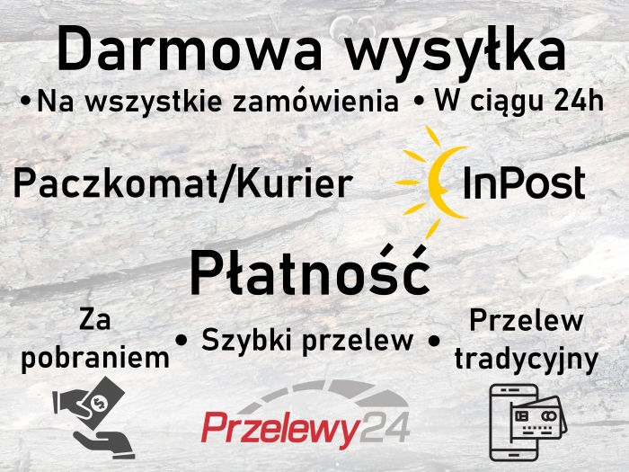 Informacje o darmowej wysyłce i płatności - wysyłka 24h - sklep internetowy Coś Innego