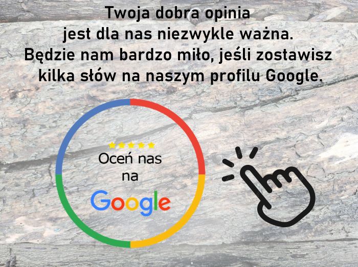 Baner przekierowujący do opinii Google - recenzje Google