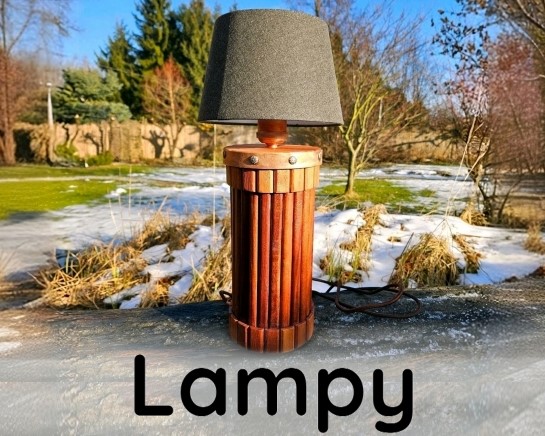 Lampy drewniane ręcznie robione - kategoria